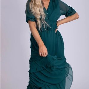 Tiered midi dress